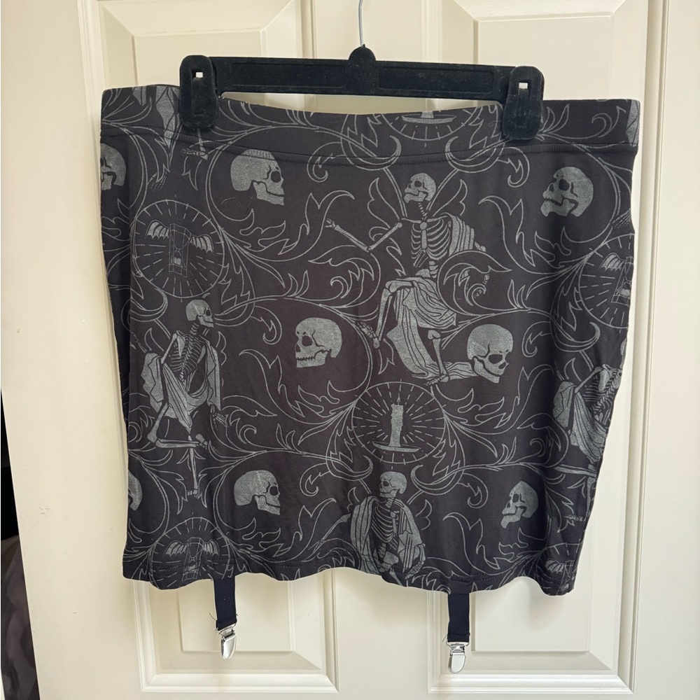 Killstar Black Gothic Danse Mini Skirt - Picture 4 of 10